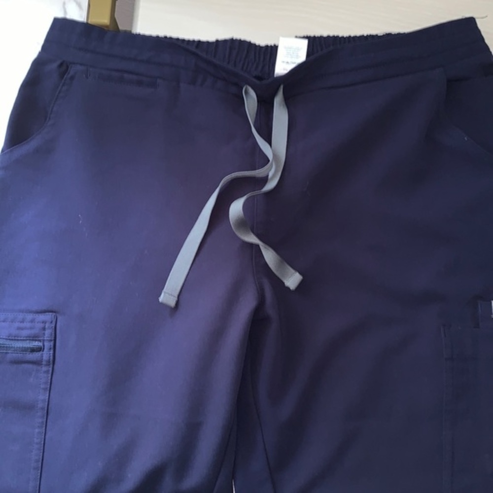 Figs Yola Skinny Scrub Pants Dark Blue Medium